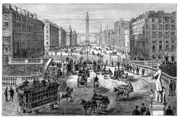 Framed Print : City of Dublin Ireland 1882