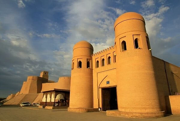 The city gates and walls of Khiva, Uzbekistan