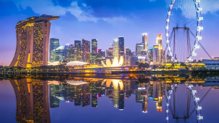 Framed Print : City of Light at Singapore Framed Print : City of Light at Singapore