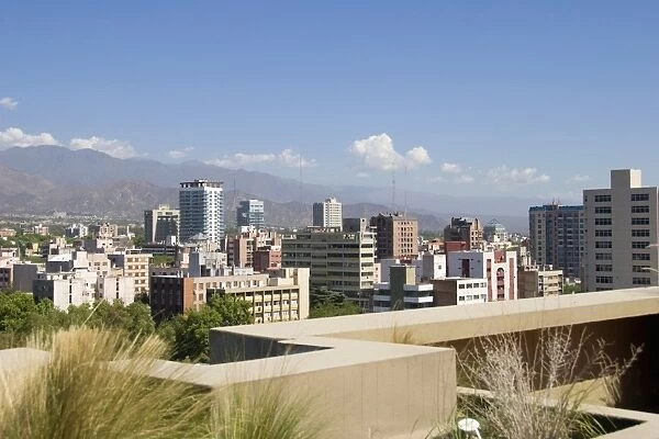 The City Of Mendoza Viewed From A Rooftop Terrace