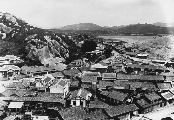 Mokpo. The city of Mokpo in South Korea, August 1910