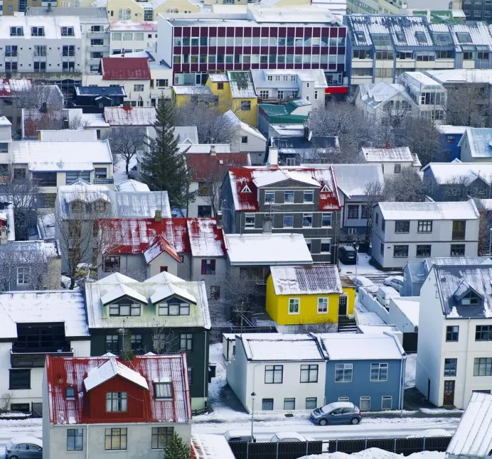 Framed Print : City of Reykjavik, Iceland Framed Print : City of Reykjavik, Iceland