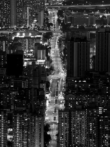 City street of Hong Kong