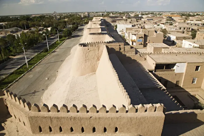 Framed Print : City walls, ancient Silk Route town of Khiva Framed Print : City walls, ancient Silk Route town of Khiva