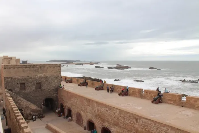 Framed Print : City walls in Essaouira Framed Print : City walls in Essaouira