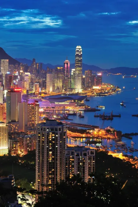 Framed Print : Cityscape in Hong Kong Framed Print : Cityscape in Hong Kong