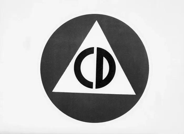Framed Print : Civil Defense Logo--Encircled Triangle Framed Print : Civil Defense Logo--Encircled Triangle