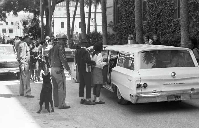 Framed Print : Civil Rights Demonstrators Arrested Framed Print : Civil Rights Demonstrators Arrested
