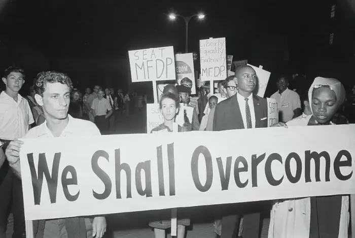 Framed Print : Civil Rights Demonstrators at Democratic National Convention Framed Print : Civil Rights Demonstrators at Democratic National Convention