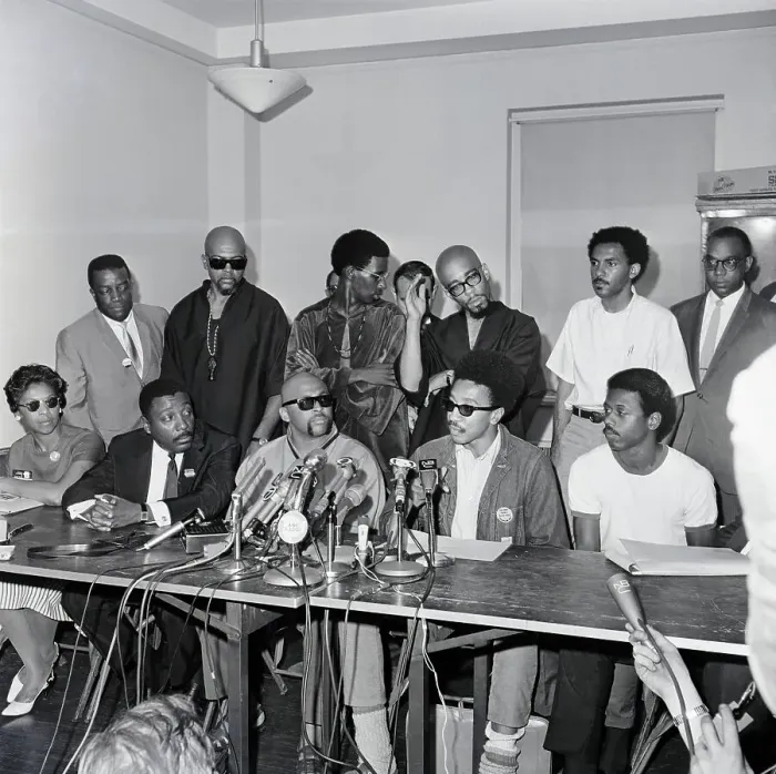 Framed Print : Civil Rights Leaders Holding Press Conference Framed Print : Civil Rights Leaders Holding Press Conference