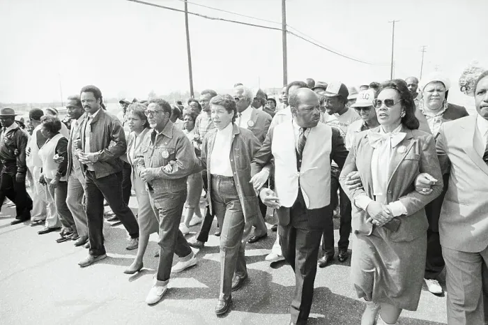 Framed Print : Civil Rights Marchers