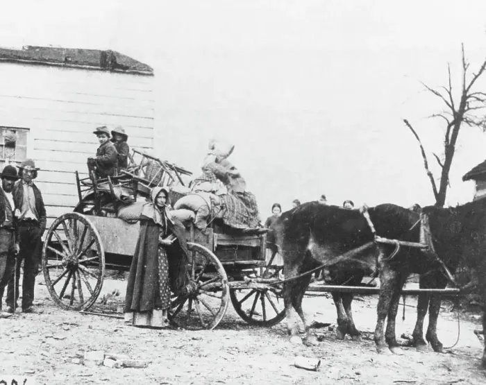 Framed Print : Civil War Refugee Family W / Loaded Wagon Framed Print : Civil War Refugee Family W / Loaded Wagon