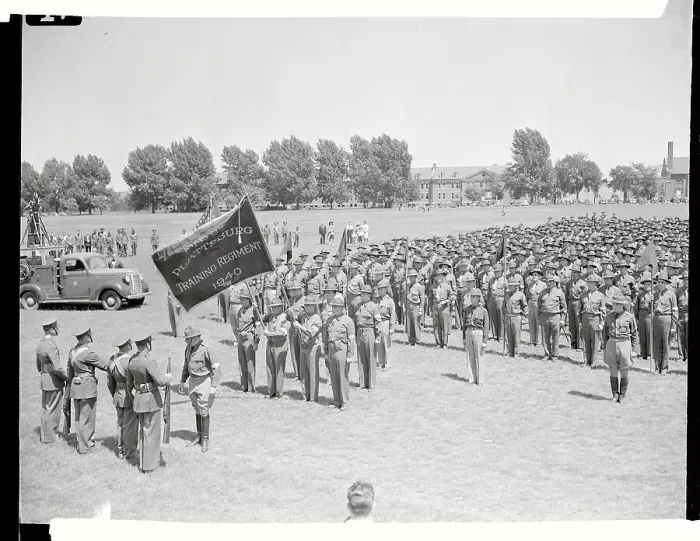 Framed Print : Civilians Beginning Volunteer Military Training Framed Print : Civilians Beginning Volunteer Military Training