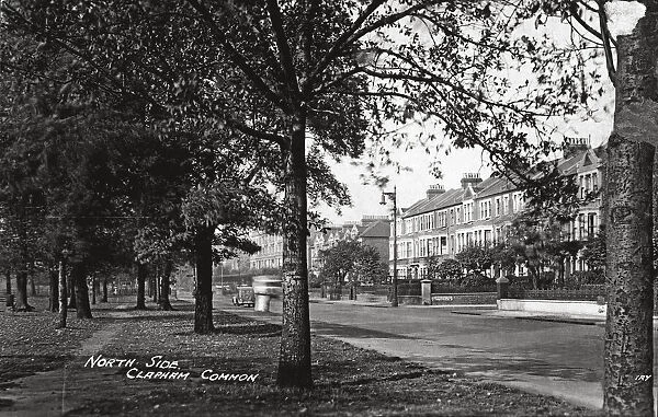 Clapham Common. The north side of Clapham Common in London, circa 1930