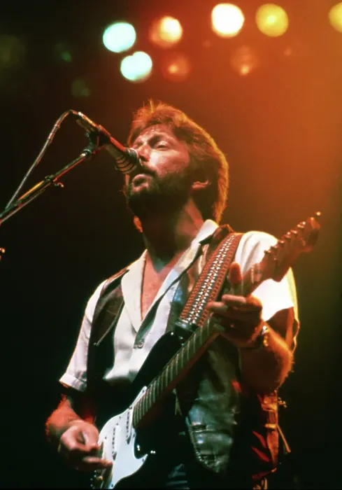 Framed Print : Clapton Performing Framed Print : Clapton Performing