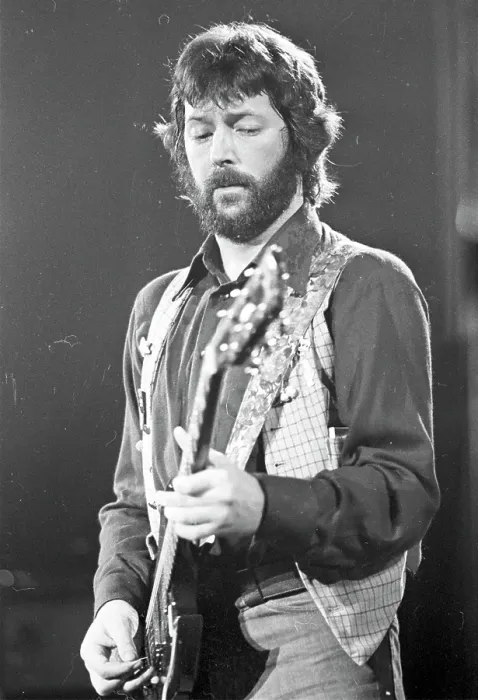 Framed Print : Clapton Performs Framed Print : Clapton Performs