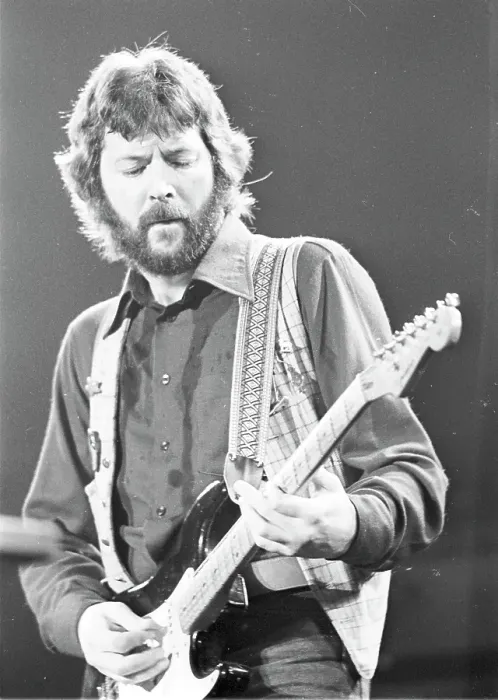 Framed Print : Clapton Performs Framed Print : Clapton Performs