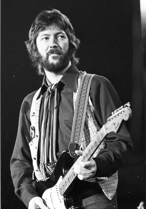 Framed Print : Clapton Performs Framed Print : Clapton Performs
