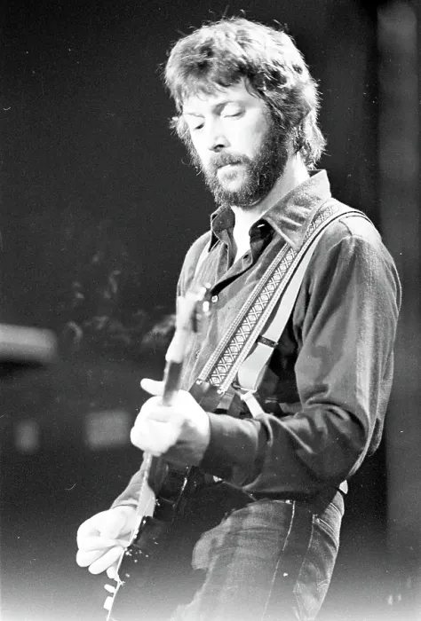 Framed Print : Clapton Performs Framed Print : Clapton Performs