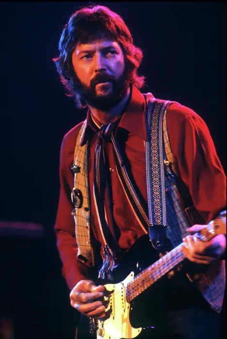 Framed Print : Clapton Performs Framed Print : Clapton Performs