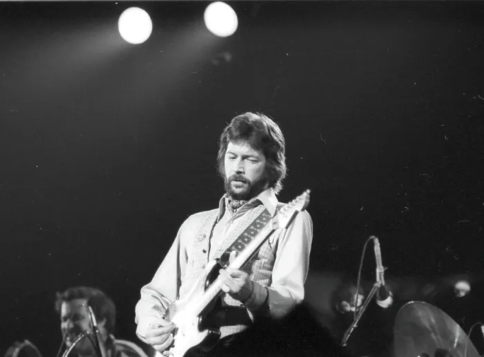 Framed Print : Clapton Performs Framed Print : Clapton Performs