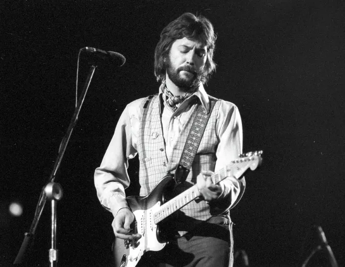 Framed Print : Clapton Performs Framed Print : Clapton Performs