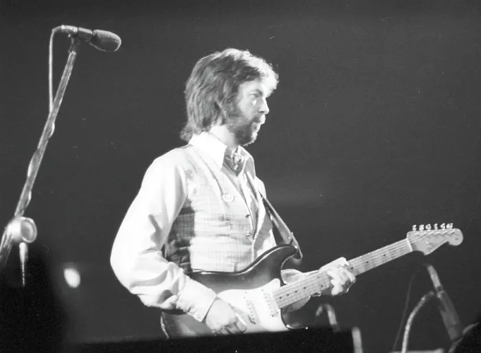 Framed Print : Clapton Performs Framed Print : Clapton Performs