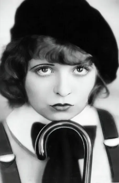 Framed Print : Clara Bow with a Cane Framed Print : Clara Bow with a Cane