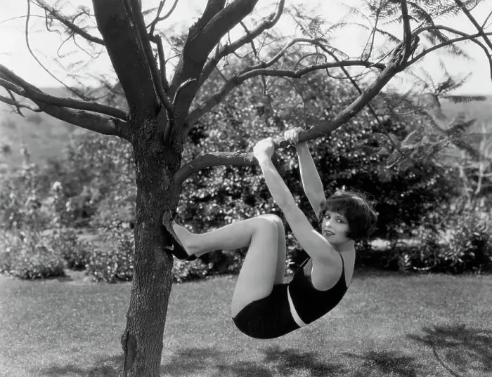 Framed Print : Clara Bow Hanging From Tree Branch Framed Print : Clara Bow Hanging From Tree Branch