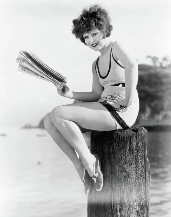 Framed Print : Clara Bow in Swimsuit Framed Print : Clara Bow in Swimsuit