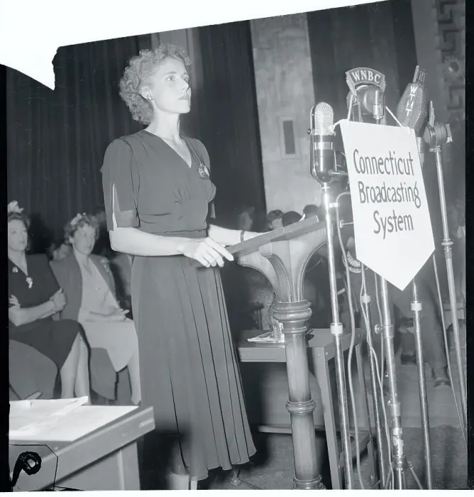 Framed Print : Clare Boothe Luce Speaking at Podium Framed Print : Clare Boothe Luce Speaking at Podium