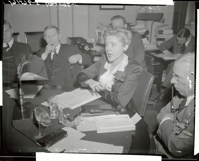 Framed Print : Clare Boothe Luce Testifying in Washington, DC Framed Print : Clare Boothe Luce Testifying in Washington, DC