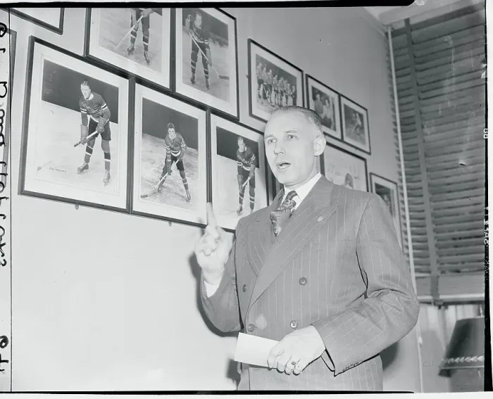 Framed Print : Clarence Campbell Speaking Framed Print : Clarence Campbell Speaking