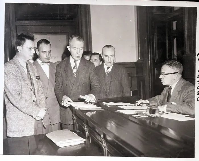 Framed Print : Clarence Hiskey in Court Framed Print : Clarence Hiskey in Court