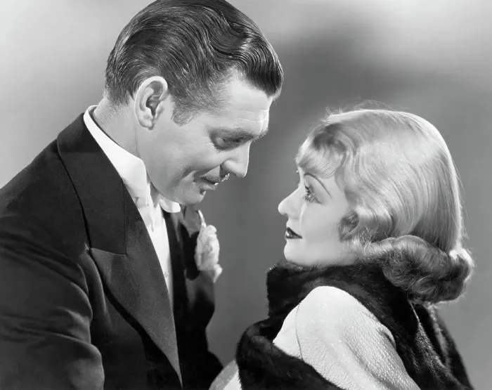 Framed Print : Clark Gable Gazing at Constance Bennett Framed Print : Clark Gable Gazing at Constance Bennett