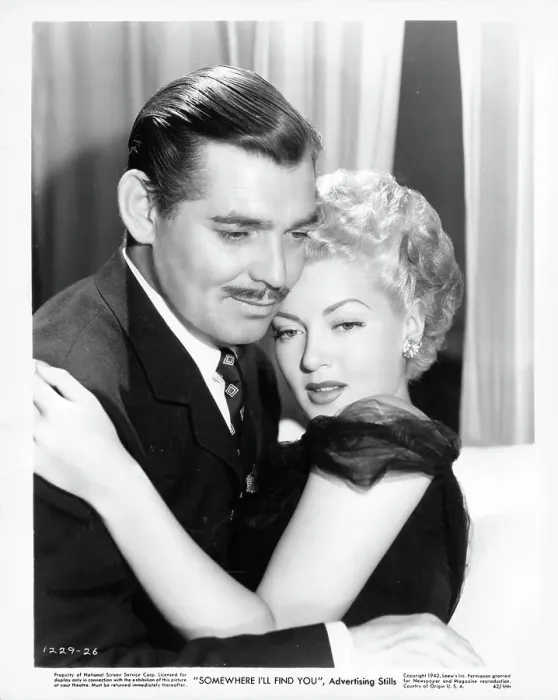 Framed Print : Clark Gable And Lana Turner In Somewhere I'll Find You Framed Print : Clark Gable And Lana Turner In Somewhere I'll Find You