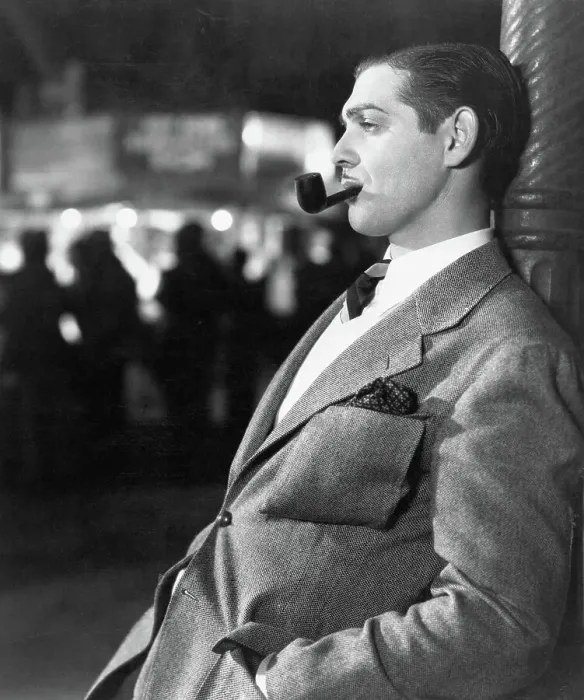 Framed Print : Clark Gable with Pipe Framed Print : Clark Gable with Pipe