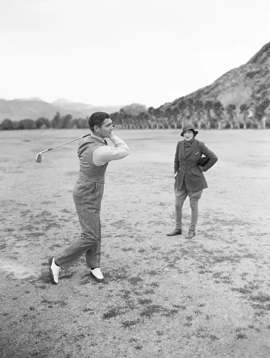 Framed Print : Clark Gable Playing Golf Framed Print : Clark Gable Playing Golf