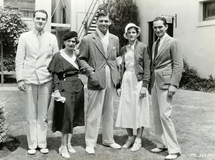 Framed Print : Clark Gable with Sportswoman Mildred Didrickson and Others Framed Print : Clark Gable with Sportswoman Mildred Didrickson and Others
