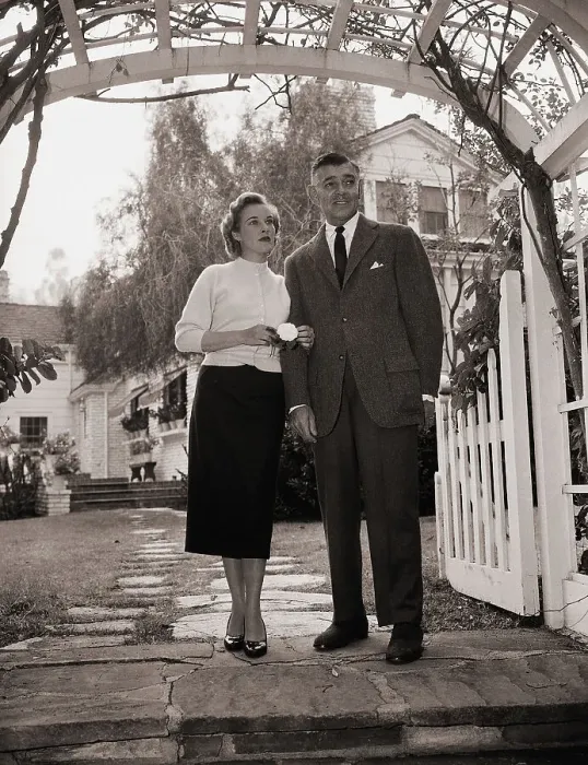 Framed Print : Clark and Kay Gable Standing in Archway Framed Print : Clark and Kay Gable Standing in Archway