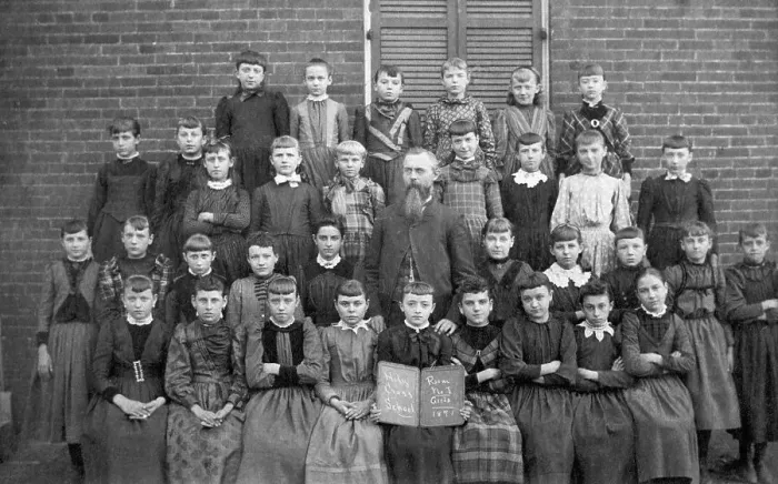 Framed Print : Class Picture Of Girl's School Framed Print : Class Picture Of Girl's School