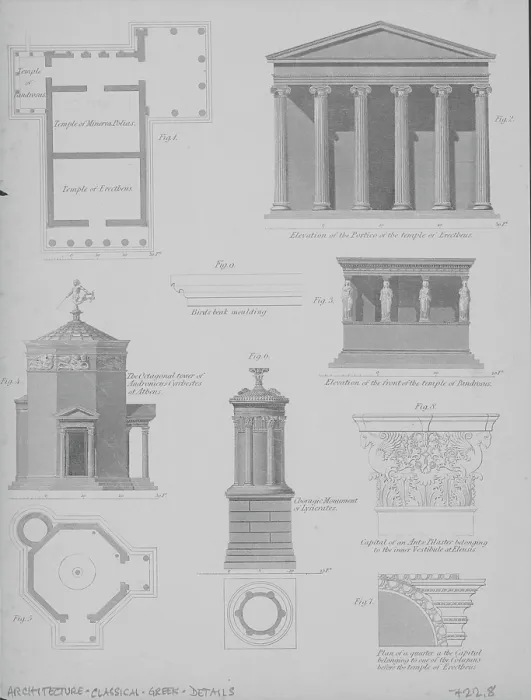 Framed Print : Classical Greek Architecture