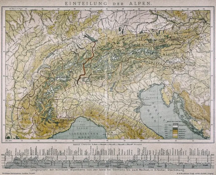 Framed Print : Classification of the Alps Framed Print : Classification of the Alps