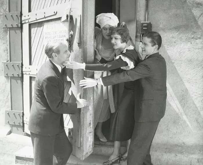 Framed Print : Claudette Colbert with Friends
