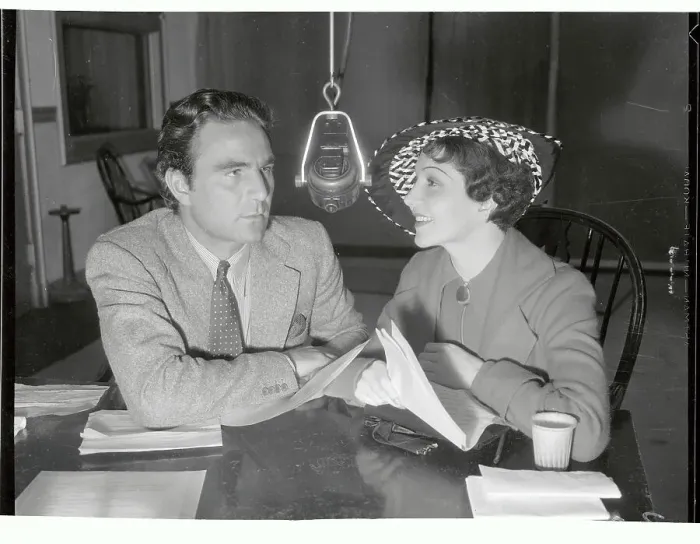 Framed Print : Claudette Colbert with Harry Wilcosan Framed Print : Claudette Colbert with Harry Wilcosan