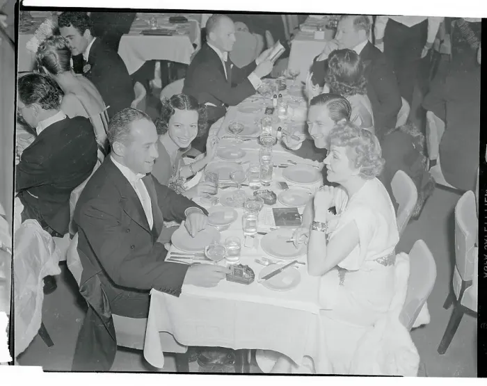 Framed Print : Claudette Colbert Having Dinner on First Nigh Framed Print : Claudette Colbert Having Dinner on First Nigh