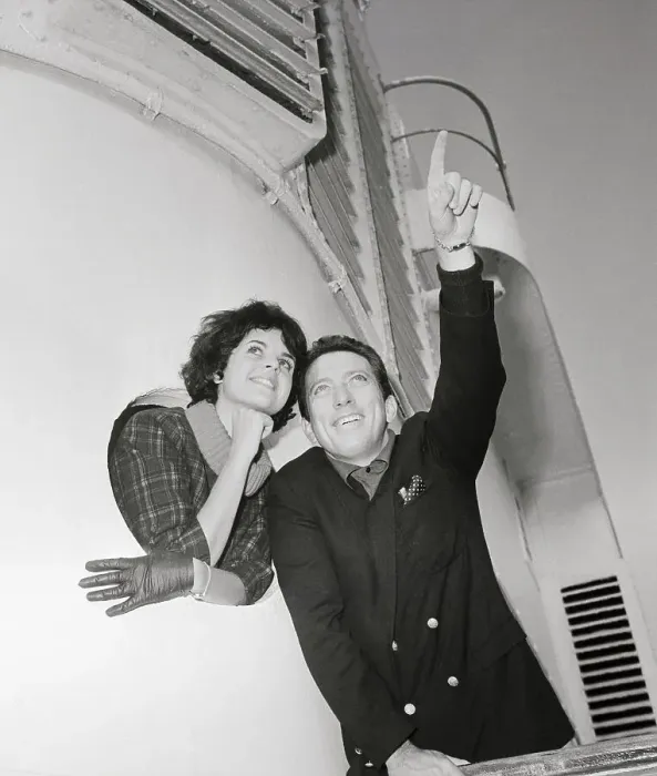 Framed Print : Claudine Longet and Andy Williams