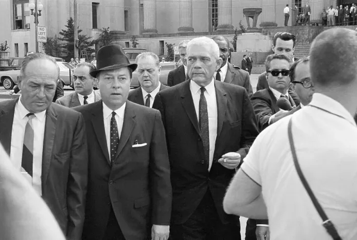 Framed Print : Clay Shaw Leaves Court With Attorney Framed Print : Clay Shaw Leaves Court With Attorney