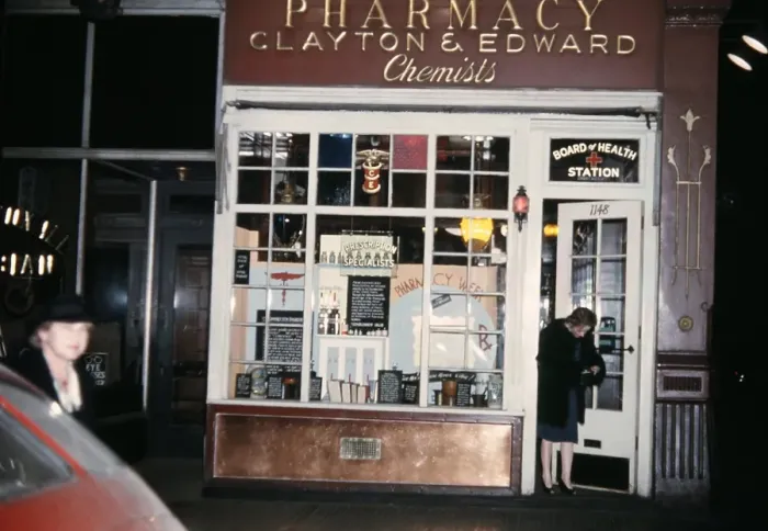 Framed Print : Clayton & Edward Chemists Framed Print : Clayton & Edward Chemists
