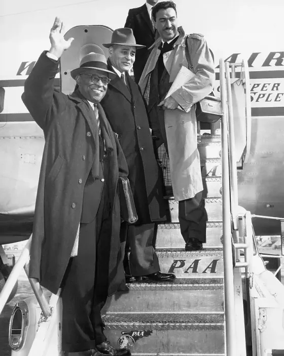 Framed Print : Clayton Powell & Officials Board Plane Framed Print : Clayton Powell & Officials Board Plane